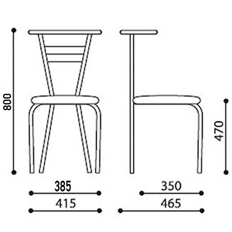 Обеденный стул TINA chrome Обеденный стул TINA chrome