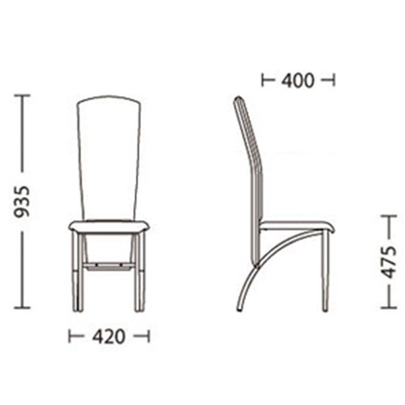 Стул барный AMELY slim chrome Стул барный AMELY slim chrome