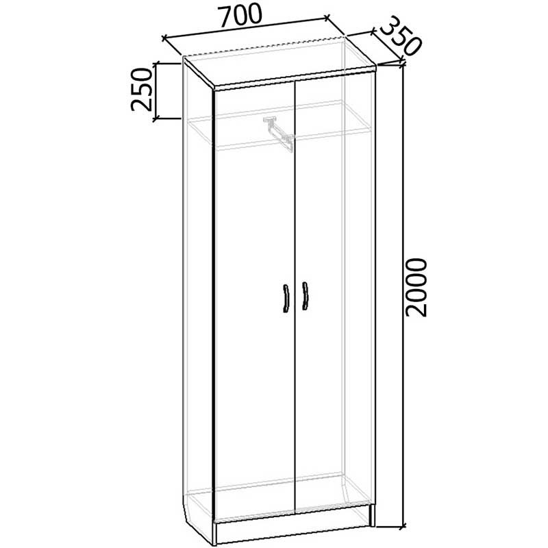 Шкаф для одежды Арт-307 Шкаф для одежды Арт-307