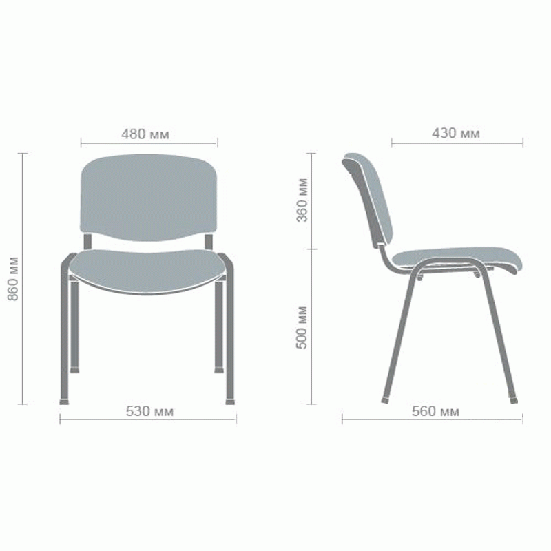 Стул ИЗО алюминий Стул ИЗО алюминий