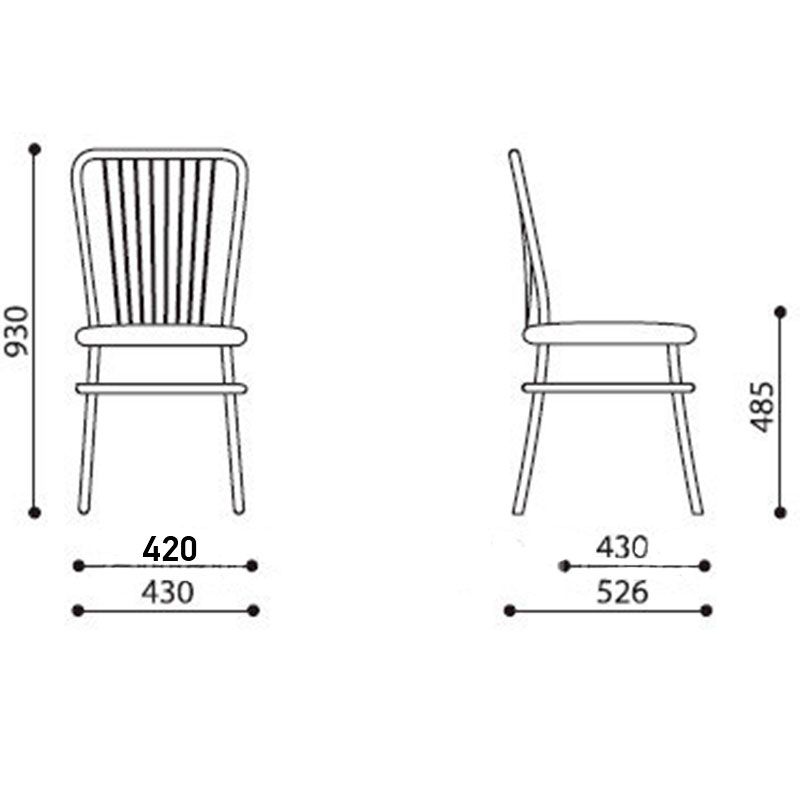 Обеденный стул NERON alu Обеденный стул NERON alu