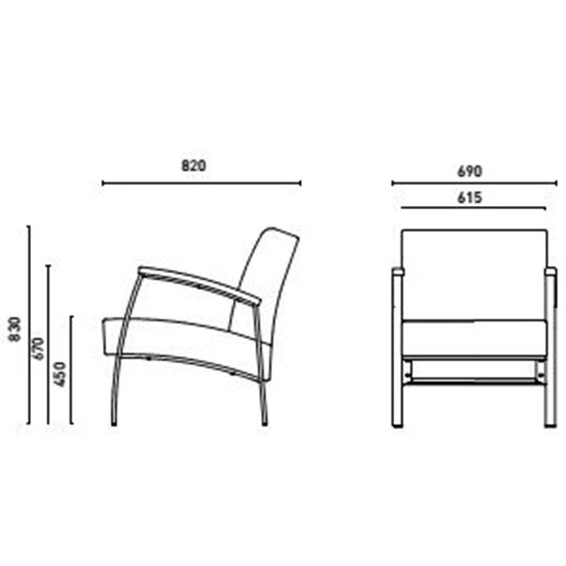 Кресло Incanto chrome Кресло Incanto chrome