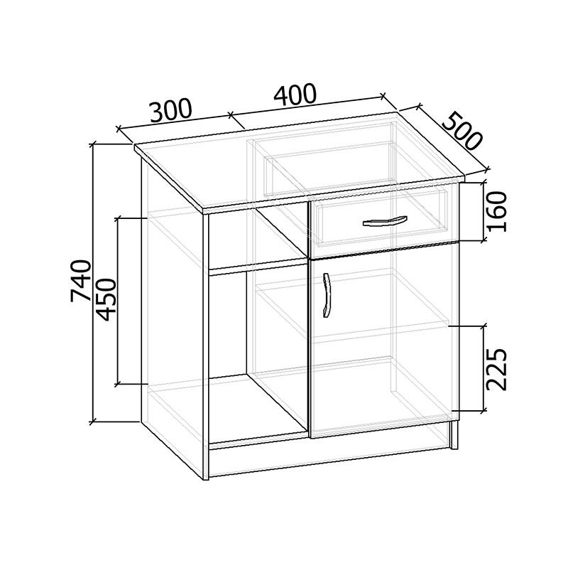 Тумба приставная Тп-202 Тумба приставная Тп-202