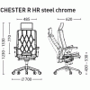 Кресло руководителя CHESTER R HR STEEL CHROME Кресло руководителя CHESTER R HR STEEL CHROME