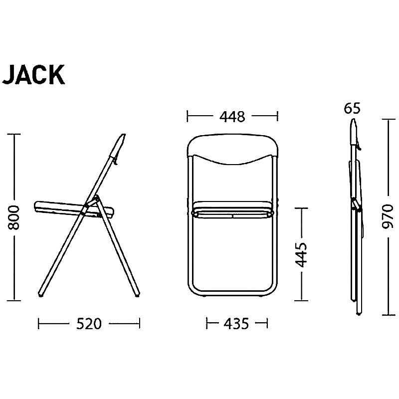 Стул офисный JACK black