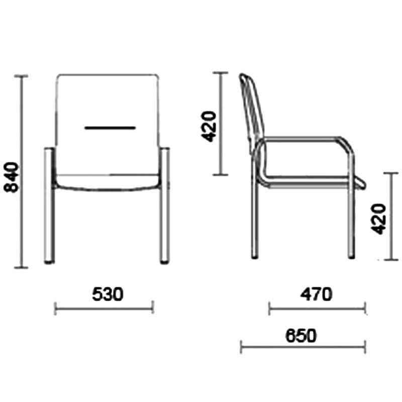 Кресло Staff 1 chrome