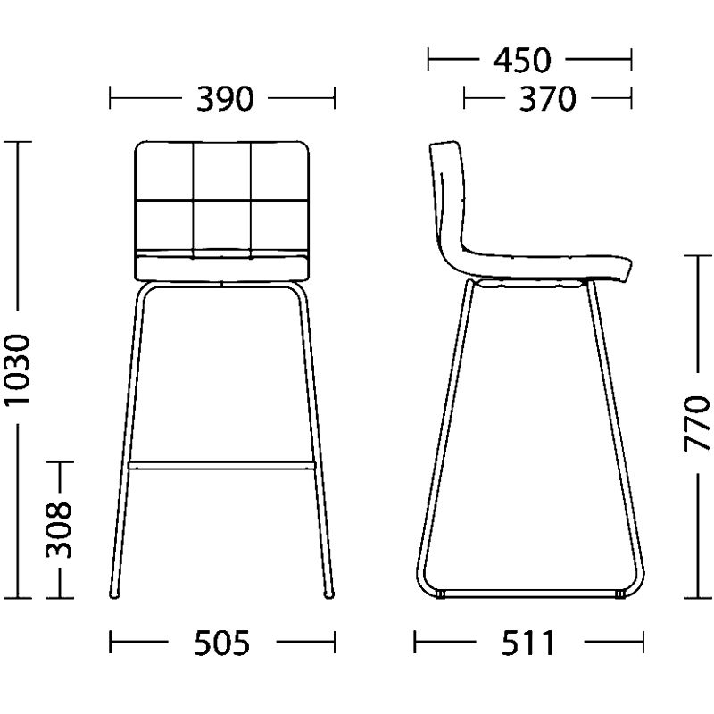 Барный стул RALPH LB HOKER CFS