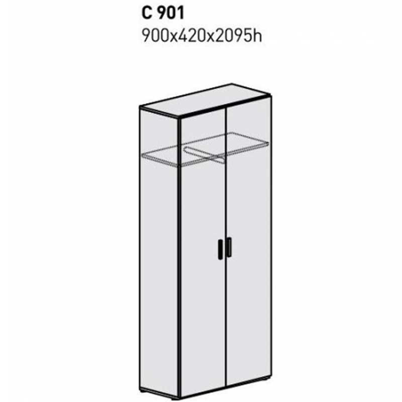 Шкаф для одежды С 901 SPLIT