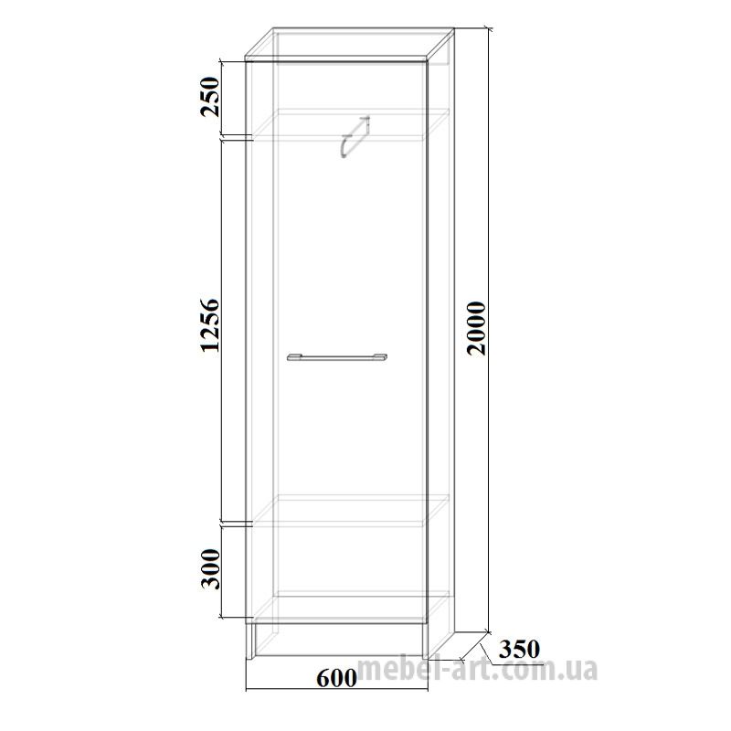 Шкаф Ш-4 (Дуб Тахо)