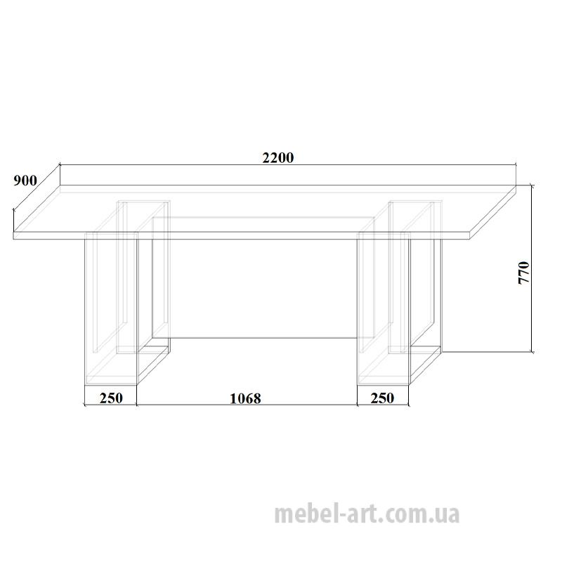 Конференц-стол С-4 (Дуб Тахо)