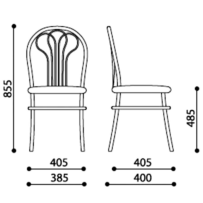 Стул обеденный Venus chrome