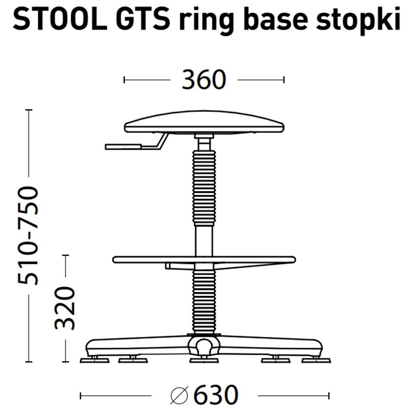 Офисное кресло STOOL GTS RING BASE