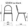 Стул офисный Seven lux black