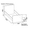 Односпальная кровать Кр-6а (900)