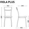 Обеденный стул VIOLA plus chrome